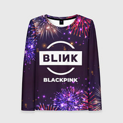 Лонгслив женский Праздничный Blackpink, цвет: 3D-принт