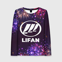 Лонгслив женский Праздничный Lifan, цвет: 3D-принт