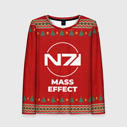 Лонгслив женский Mass Effect new year, цвет: 3D-принт