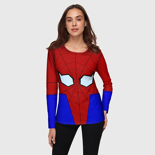 Женский лонгслив Spider-Man - eyes / 3D-принт – фото 3