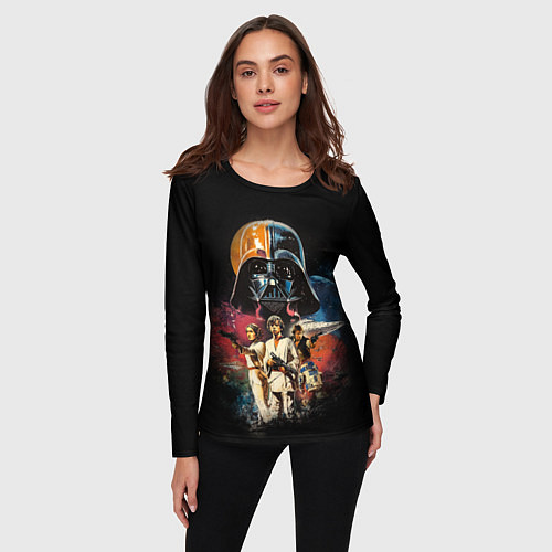 Женский лонгслив Звездные войны / 3D-принт – фото 3