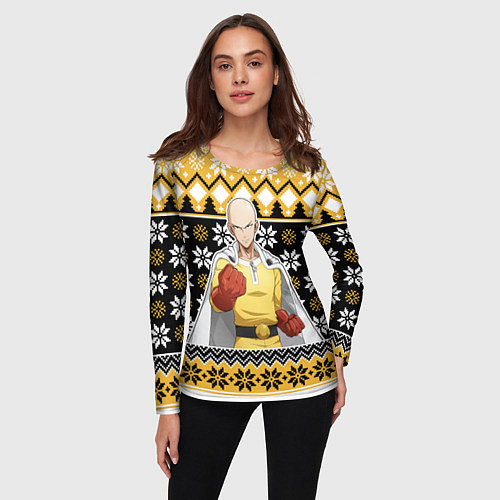 Женский лонгслив One-Punch Man sweater / 3D-принт – фото 3