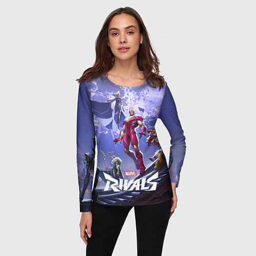 Женский лонгслив Герои Marvel rivals / 3D-принт – фото 3