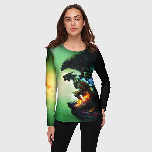 Женский лонгслив Inquisition Dragon Age / 3D-принт – фото 3