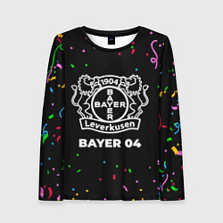 Лонгслив женский Bayer 04 конфети, цвет: 3D-принт