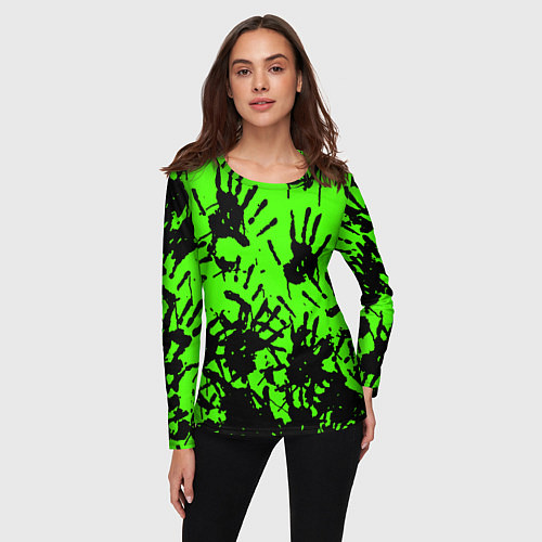 Женский лонгслив Death stranding руки / 3D-принт – фото 3