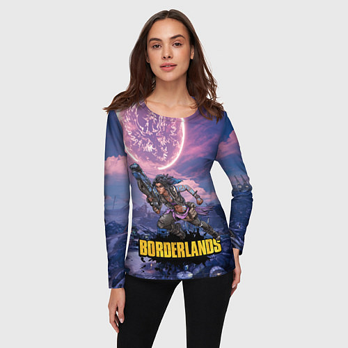 Женский лонгслив Borderlands вооружение / 3D-принт – фото 3