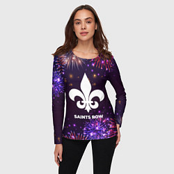 Лонгслив женский Праздничный Saints Row, цвет: 3D-принт — фото 2