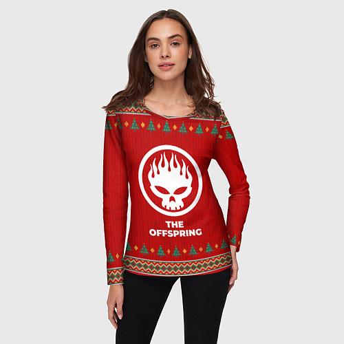 Женский лонгслив The Offspring new year / 3D-принт – фото 3