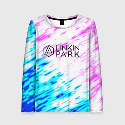 Лонгслив женский Linkin park rock краски, цвет: 3D-принт