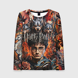 Лонгслив женский Гарри Поттер и мифические существа, цвет: 3D-принт
