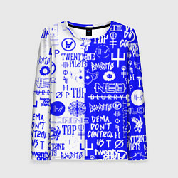 Лонгслив женский Twenty one pilots лого, цвет: 3D-принт