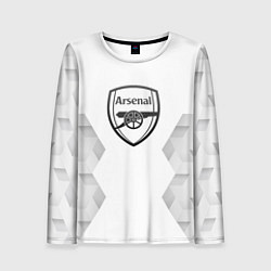 Лонгслив женский Arsenal white poly, цвет: 3D-принт