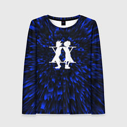 Лонгслив женский Hunter x Hunter blue energy, цвет: 3D-принт
