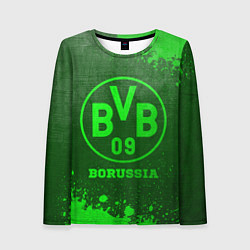Лонгслив женский Borussia - green gradient, цвет: 3D-принт