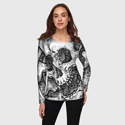Лонгслив женский Беззубый, цвет: 3D-принт — фото 2