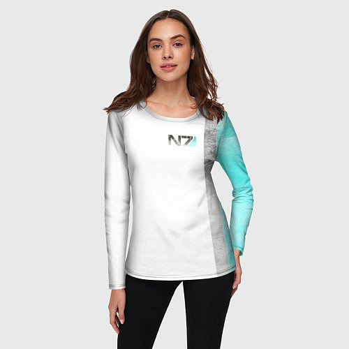 Женский лонгслив Shepard N7 - галлюцинации / 3D-принт – фото 3