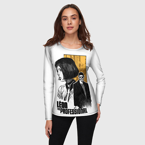 Женский лонгслив Леон - Жан и Натали / 3D-принт – фото 3