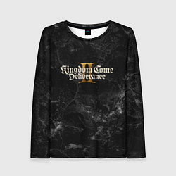 Лонгслив женский Kingdom Come Deliverance 2 dark logo, цвет: 3D-принт