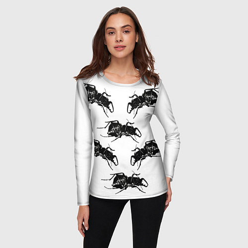 Женский лонгслив Mezzanine / 3D-принт – фото 3