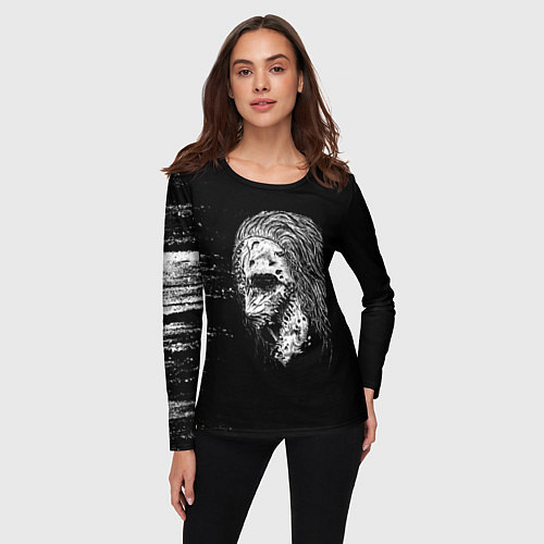Женский лонгслив Слипкнот кори / 3D-принт – фото 3
