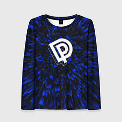 Лонгслив женский Deep Purple blue energy, цвет: 3D-принт