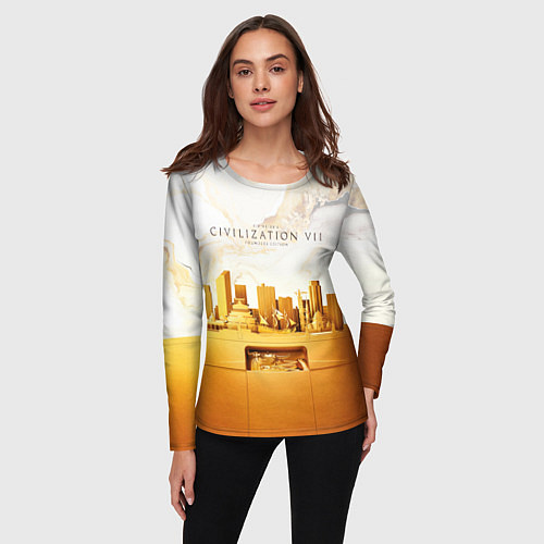 Женский лонгслив Civilization VII / 3D-принт – фото 3