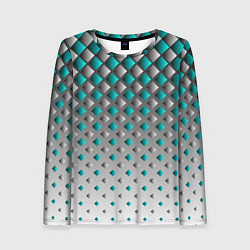 Лонгслив женский Фигурный каскад, цвет: 3D-принт