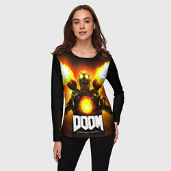 Лонгслив женский Doom - revenant, цвет: 3D-принт — фото 2