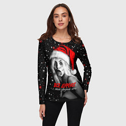 Лонгслив женский Все дуреют с этой звездной ночи, цвет: 3D-принт — фото 2