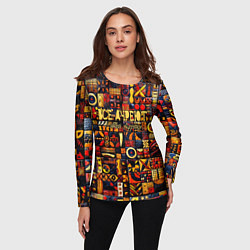 Лонгслив женский Все дуреют с этой Африки, цвет: 3D-принт — фото 2