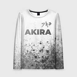 Лонгслив женский Akira - white gradient посередине, цвет: 3D-принт