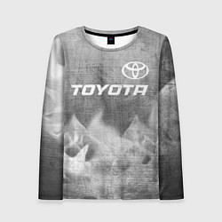 Лонгслив женский Toyota - grey gradient посередине, цвет: 3D-принт