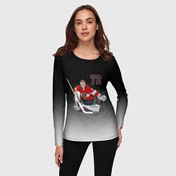 Лонгслив женский Sergey Bobrovsky is goalkeeper of the Florida Pant, цвет: 3D-принт — фото 2