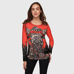 Лонгслив женский Metallica - iron skeleton, цвет: 3D-принт — фото 2