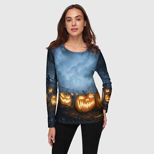 Женский лонгслив Костюмы для halloween / 3D-принт – фото 3
