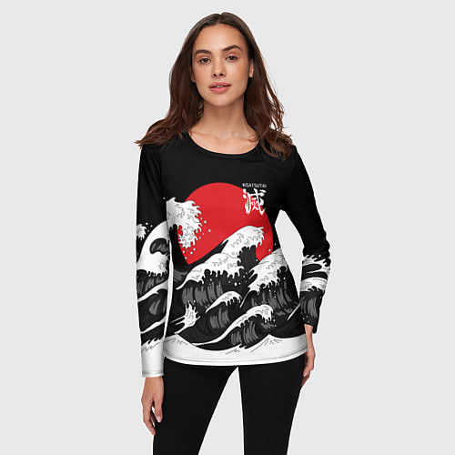 Женский лонгслив Корпус бойни демонов - Kisatsutai / 3D-принт – фото 3
