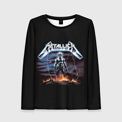 Лонгслив женский Metallica - neon fantasy, цвет: 3D-принт