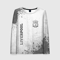 Лонгслив женский Liverpool - white gradient вертикально, цвет: 3D-принт