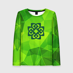 Лонгслив женский Breaking Benjamin green poly, цвет: 3D-принт