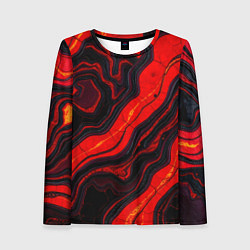 Лонгслив женский Срез магматической породы, цвет: 3D-принт