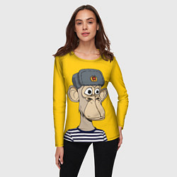 Лонгслив женский NFT ape turtleneck, цвет: 3D-принт — фото 2