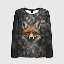 Лонгслив женский Внимательный лис, цвет: 3D-принт