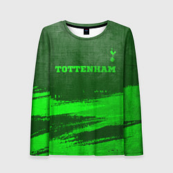 Лонгслив женский Tottenham - green gradient посередине, цвет: 3D-принт