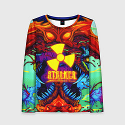 Лонгслив женский Stalker монстр чернобыля, цвет: 3D-принт