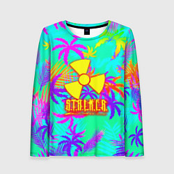 Лонгслив женский Stalker тропики из гта, цвет: 3D-принт