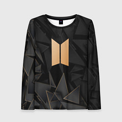 Лонгслив женский BTS golden poly, цвет: 3D-принт