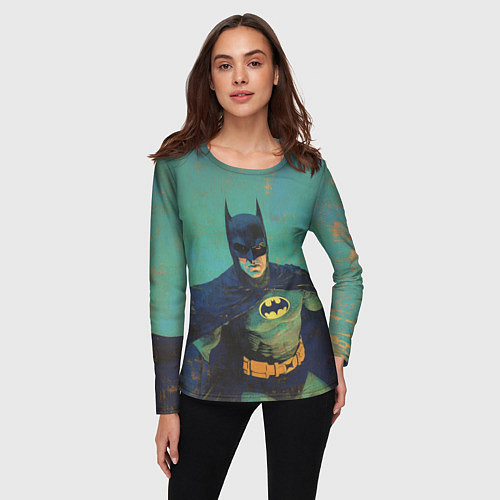 Женский лонгслив Злой Бэтмен / 3D-принт – фото 3