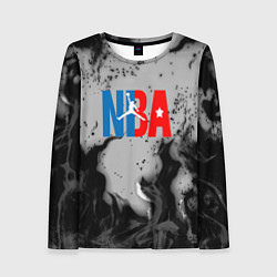 Женский лонгслив NASA неоновый огонь