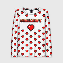 Лонгслив женский Minecraft любовь, цвет: 3D-принт